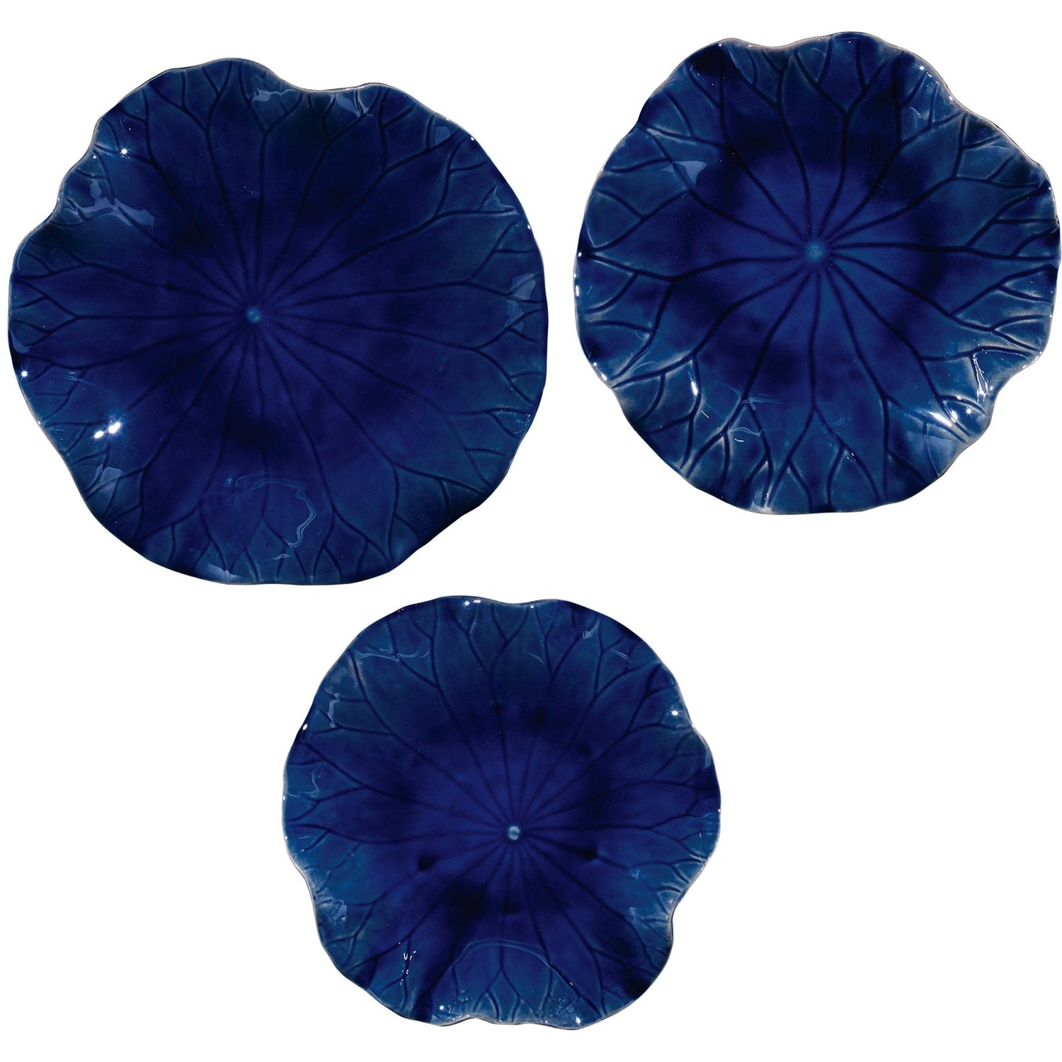 Abella Ceramic Wall Decor - Set Of 3 | Uttermost | Home Elegance USA