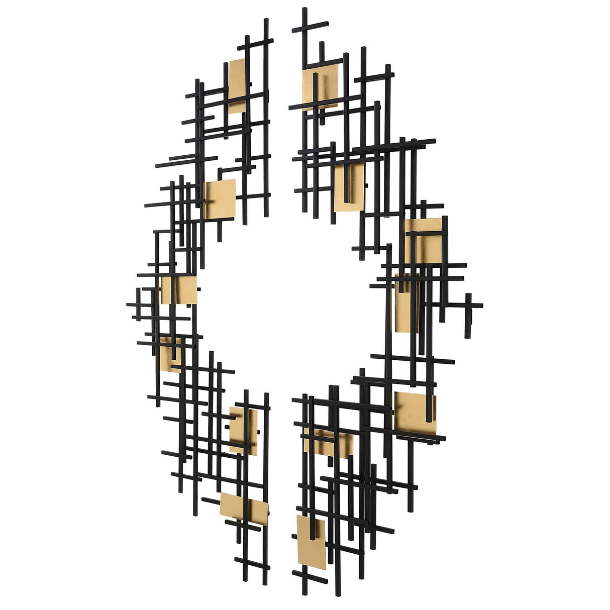 Uttermost Reflection Metal Grid Wall Decor - Set Of 2 - Home Elegance USA
