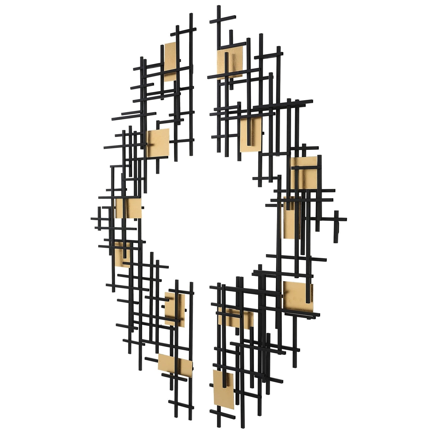 Uttermost Reflection Metal Grid Wall Decor - Set Of 2 - Home Elegance USA