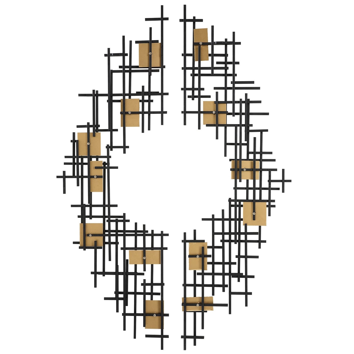 Uttermost Reflection Metal Grid Wall Decor - Set Of 2 - Home Elegance USA