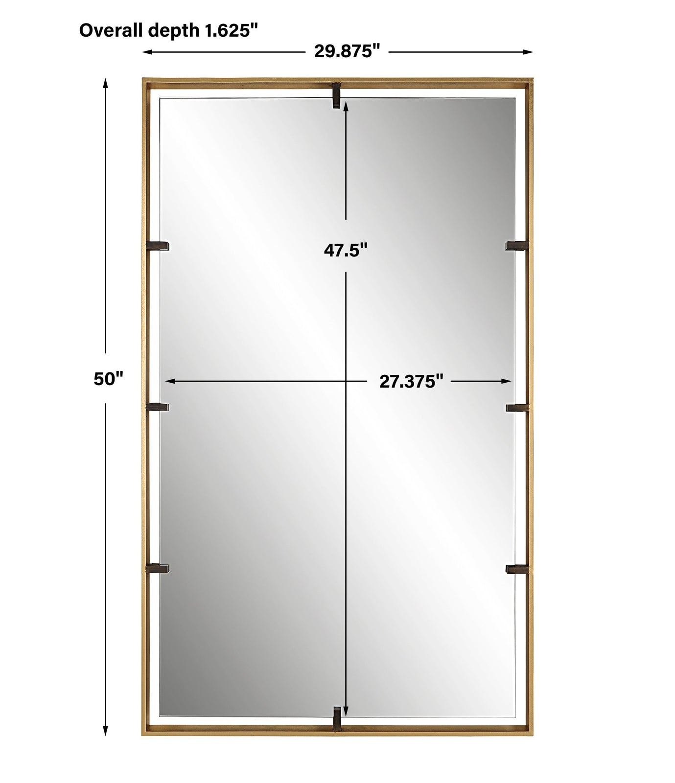 Uttermost Egon Gold Wall Mirror - Home Elegance USA