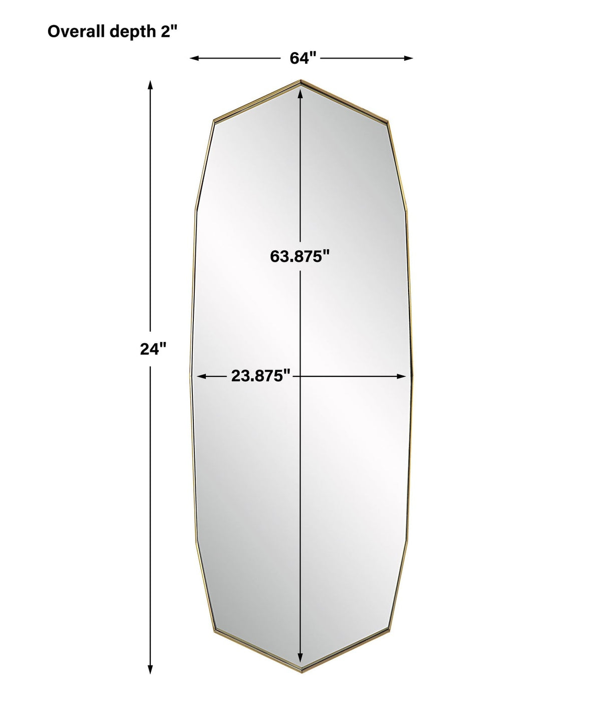 Uttermost Vault Oversized Angular Mirror - Home Elegance USA