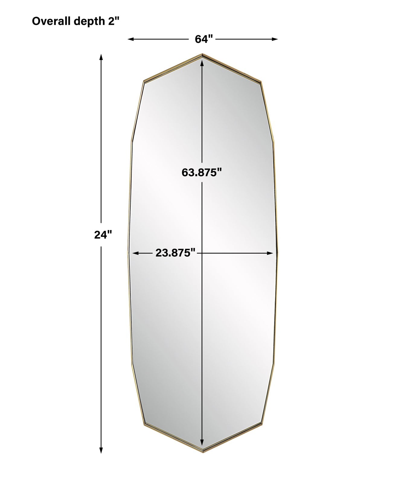 Uttermost Vault Oversized Angular Mirror - Home Elegance USA