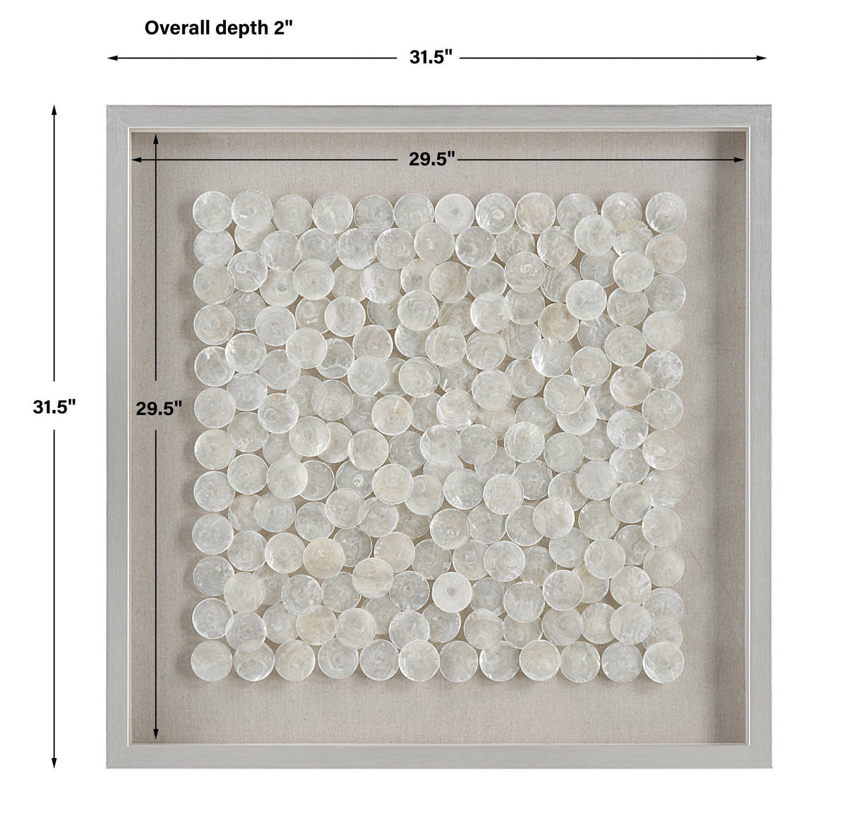 Uttermost Roxas Capiz Shell Shadow Box - Home Elegance USA