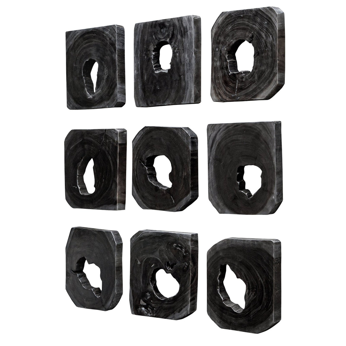 Bahati Wood Wall Art - Set Of 9 | Uttermost | Home Elegance USA
