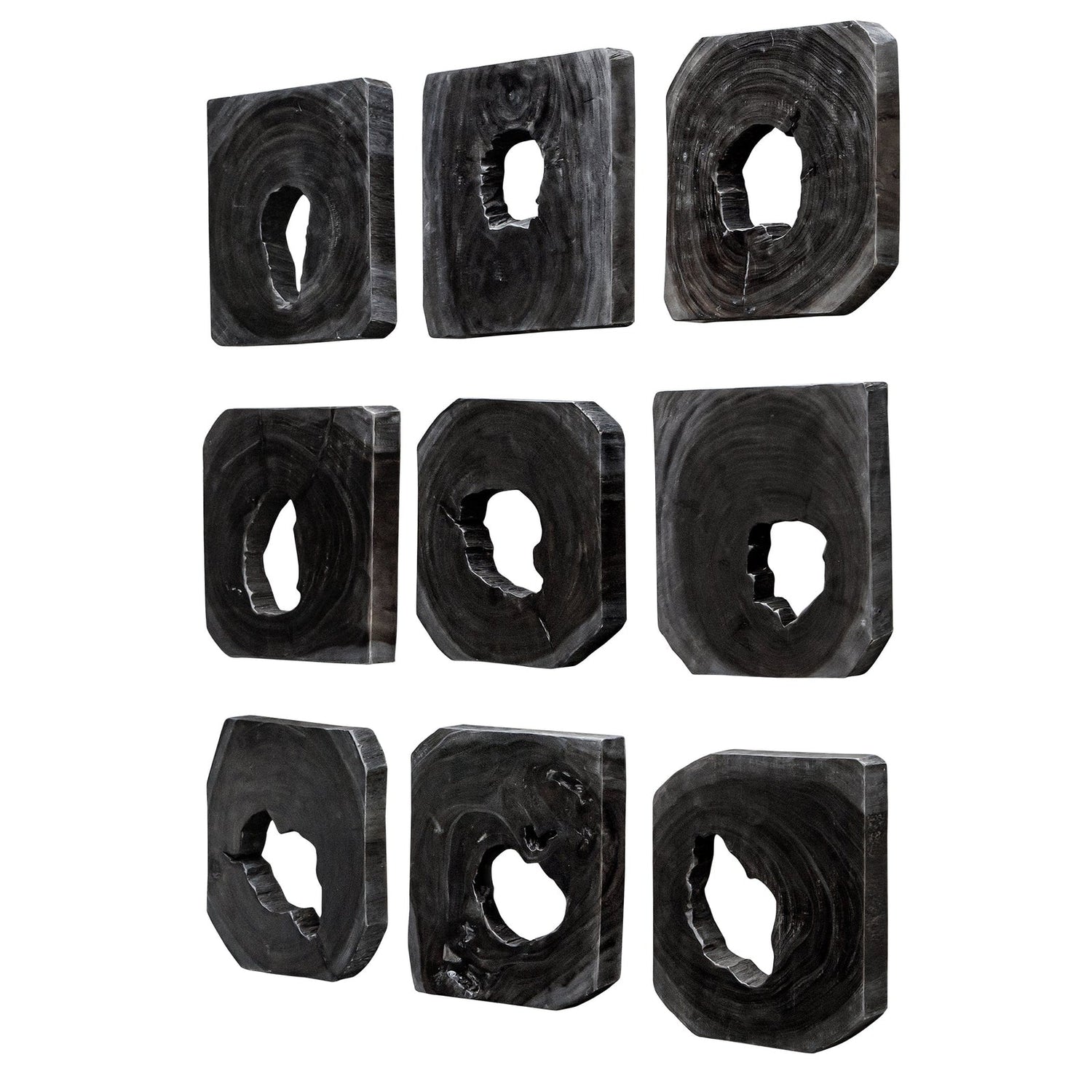 Bahati Wood Wall Art - Set Of 9 | Uttermost | Home Elegance USA