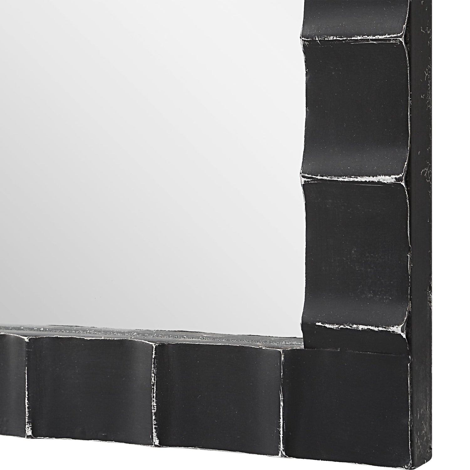 Dandridge Black Industrial Mirror | Uttermost | Home Elegance USA
