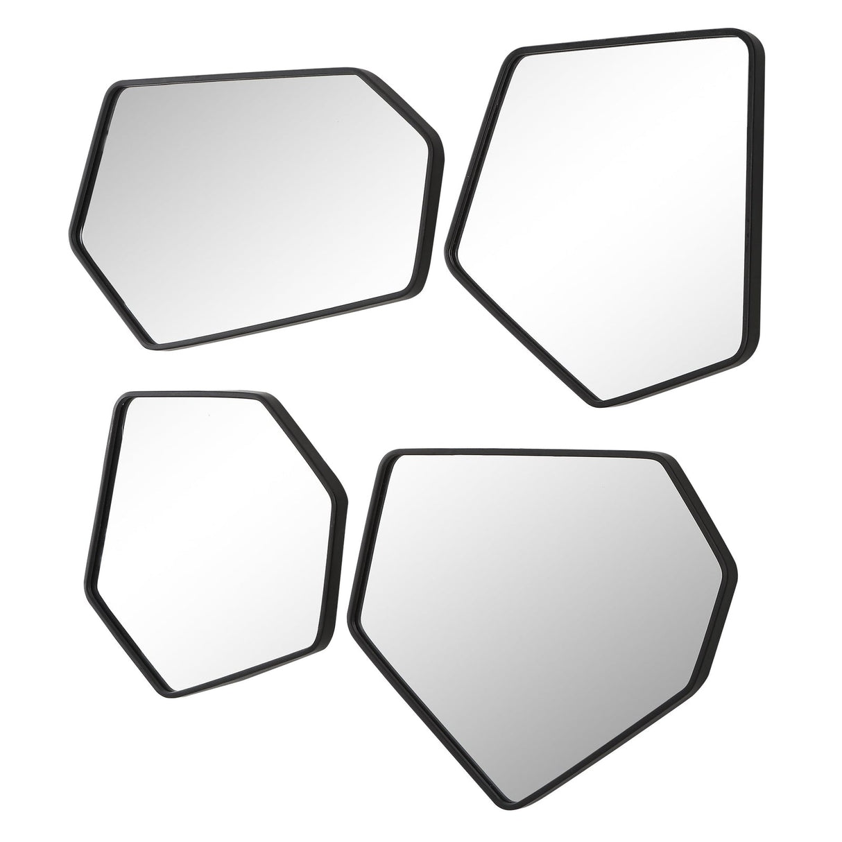 Uttermost Linneah Black Mirrors - Set Of 4 - Home Elegance USA