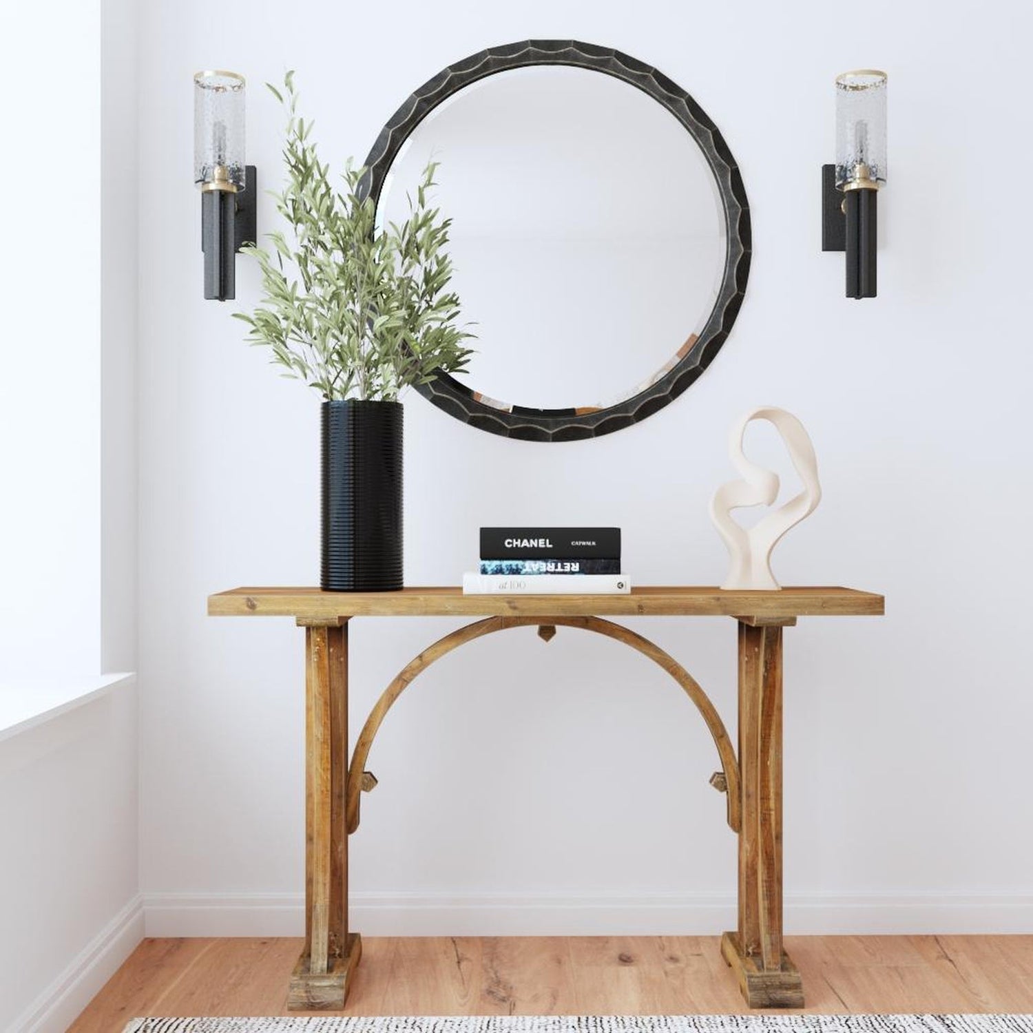 Uttermost Scalloped Edge Round Mirror - Home Elegance USA