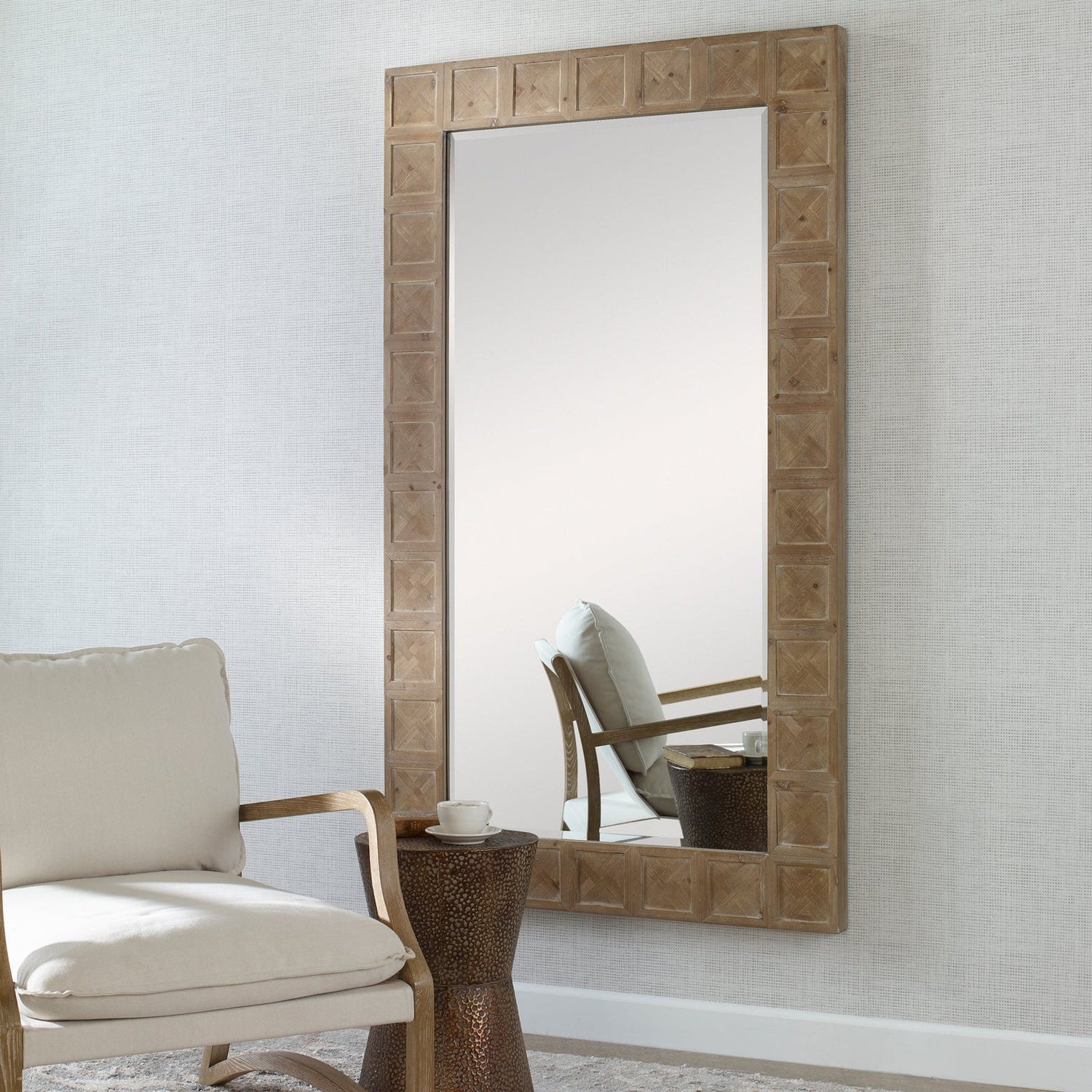 Uttermost Ranahan Rustic Farmhouse Mirror - Home Elegance USA