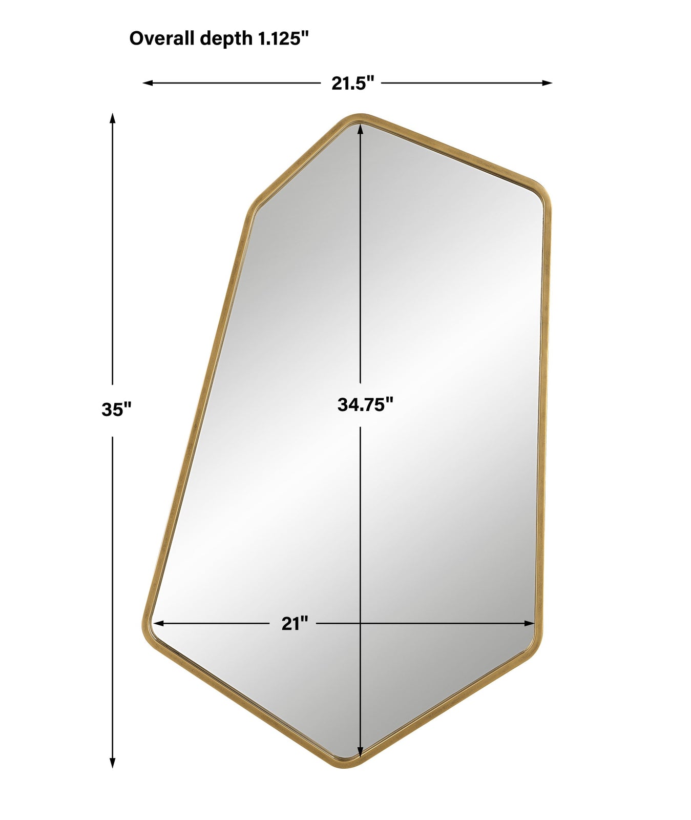 Uttermost Linneah Large Gold Mirror - Home Elegance USA