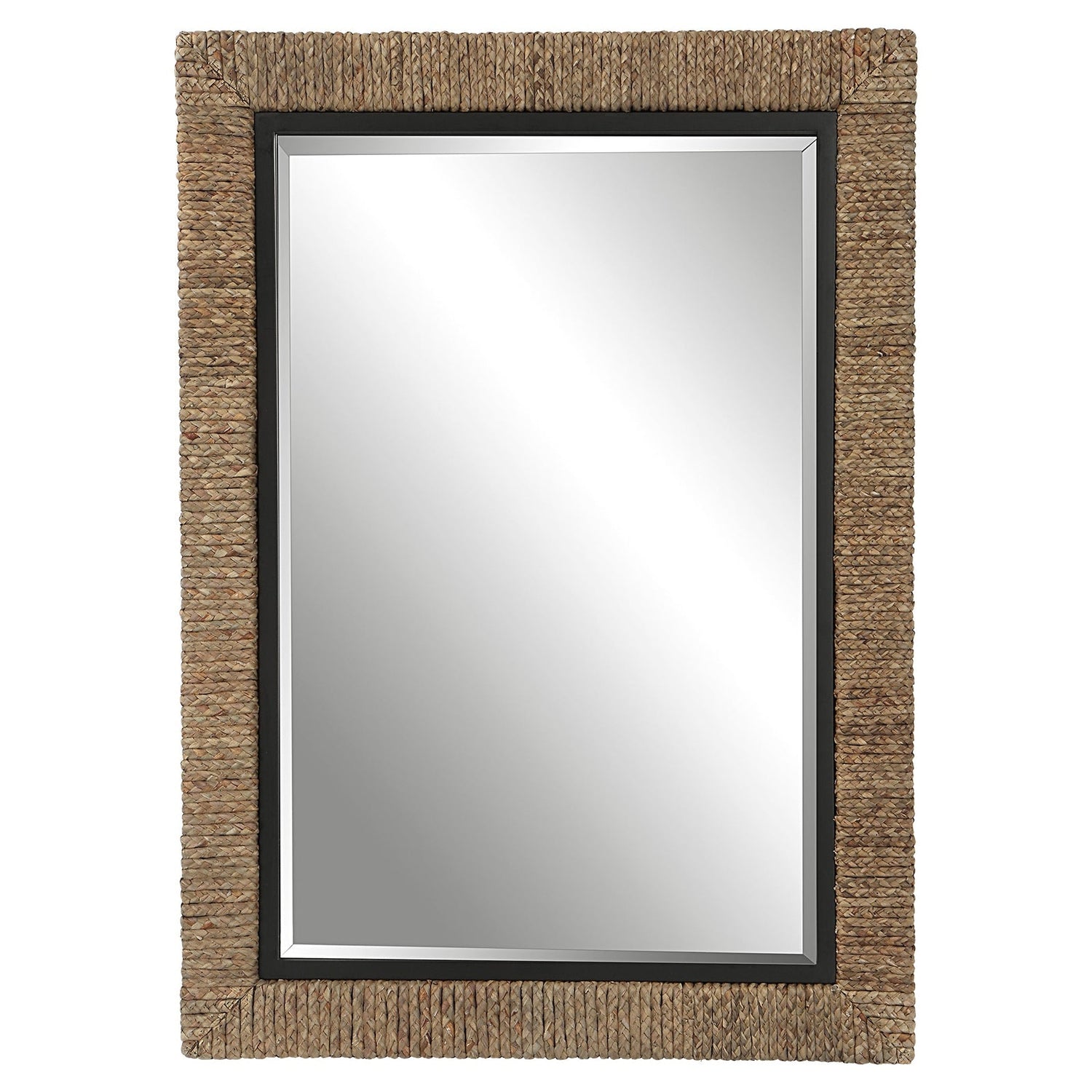 Uttermost Island Braided Straw Mirror - Home Elegance USA