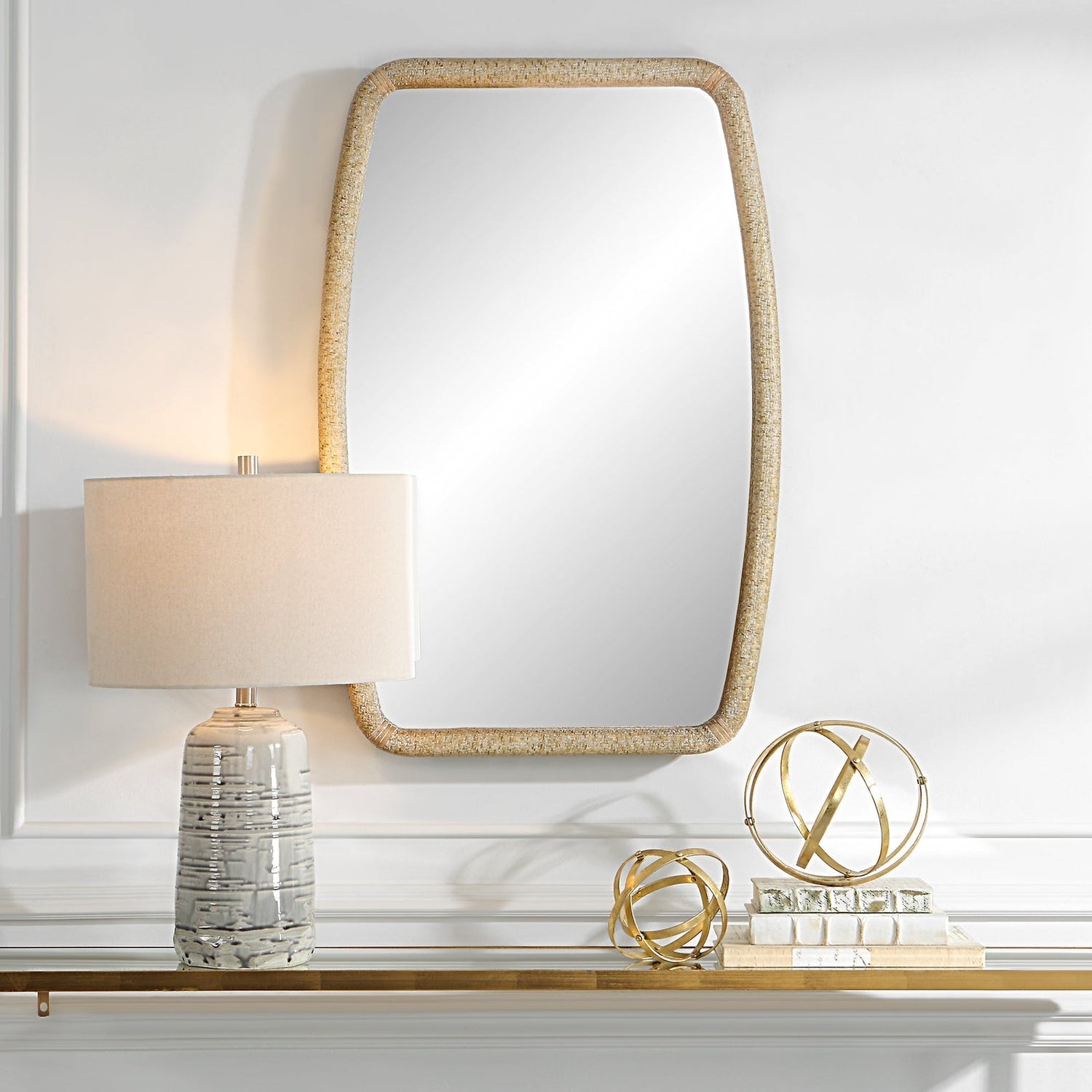 Uttermost Tiki Rattan Mirror - Home Elegance USA