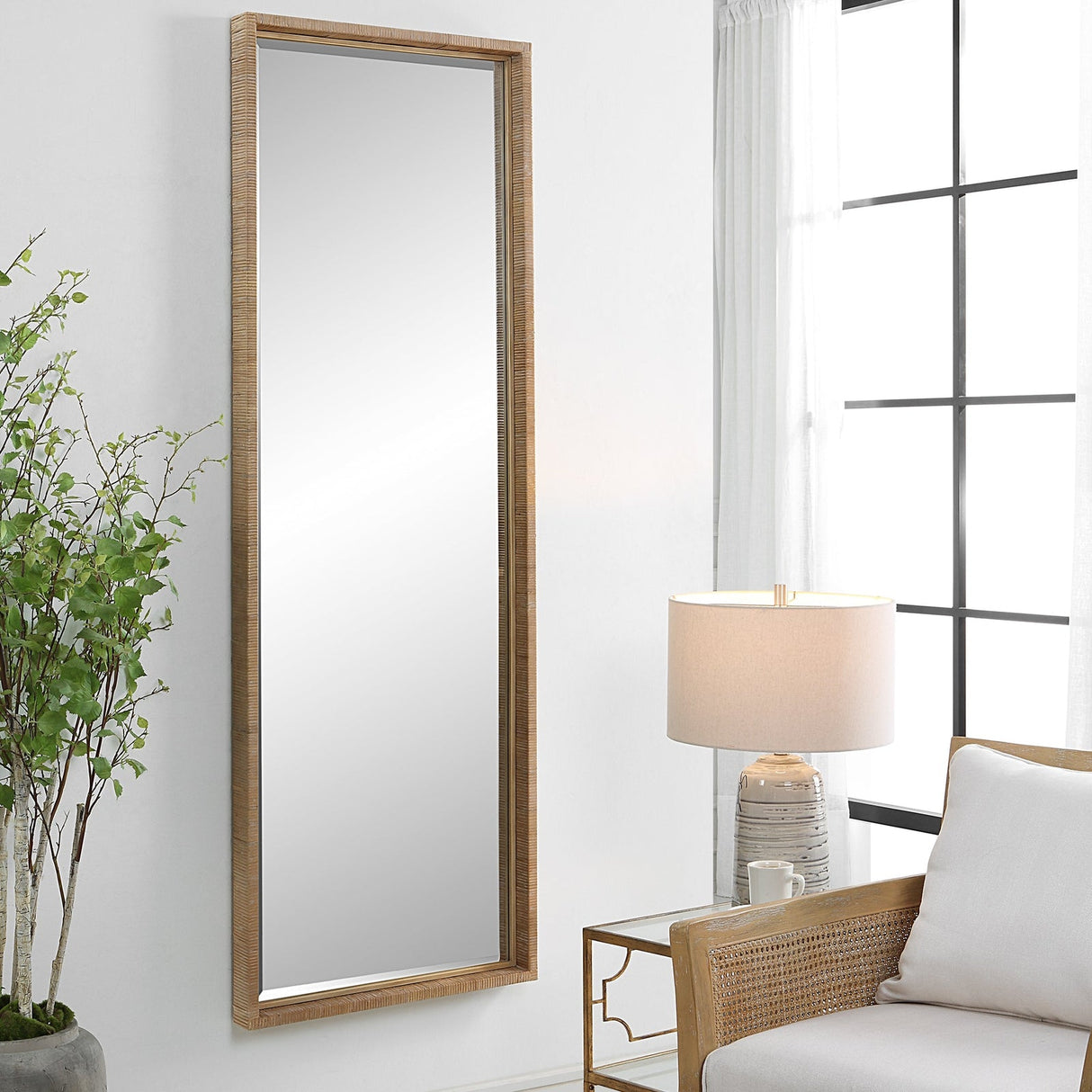 Uttermost Paradise Rattan Mirror - Home Elegance USA