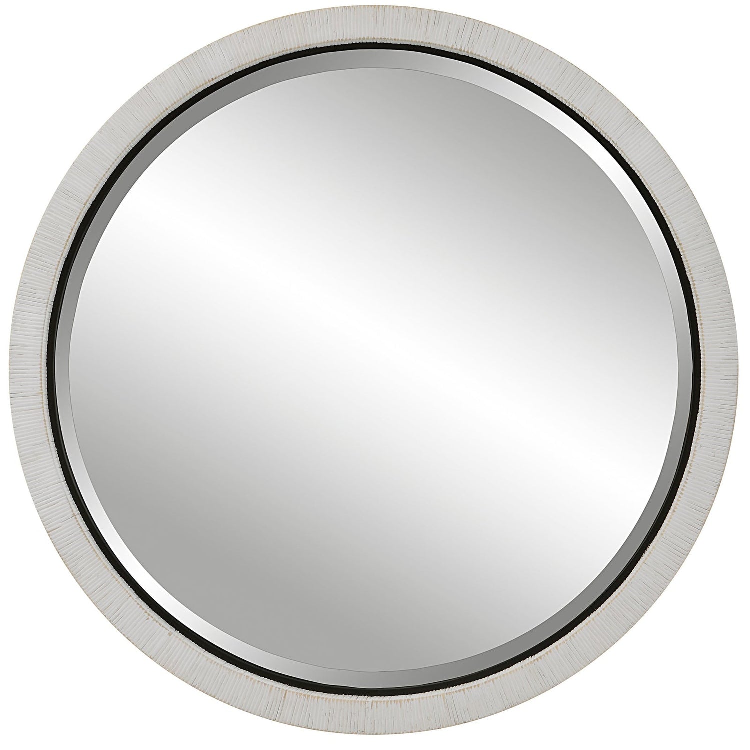 Uttermost Granada Whitewash Round Mirror - Home Elegance USA