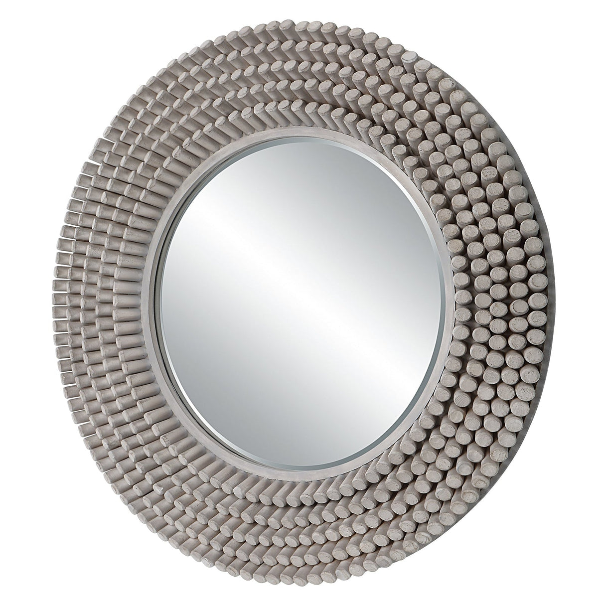 Uttermost Portside Round Gray Mirror - Home Elegance USA