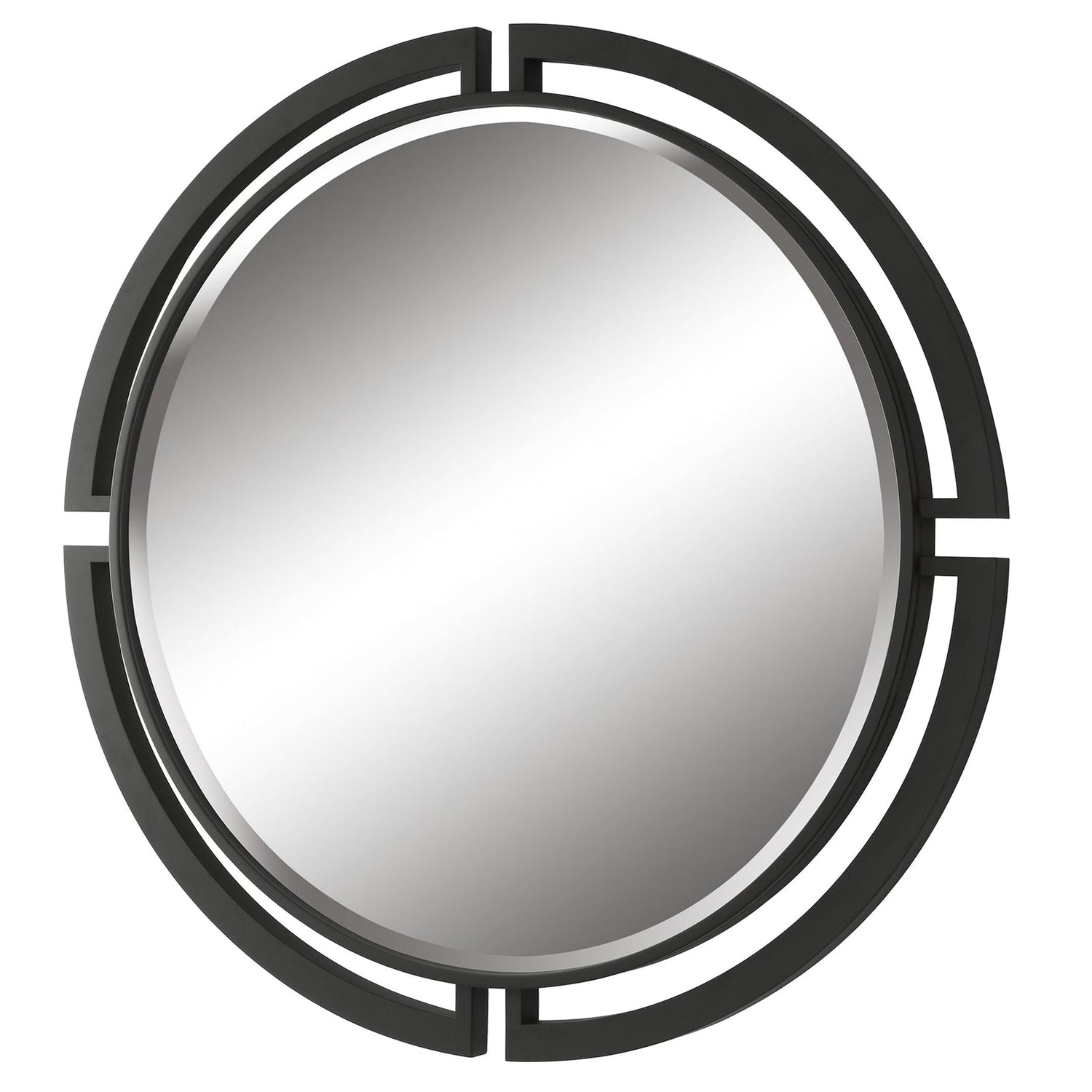 Uttermost Quadrant Modern Round Mirror - Home Elegance USA