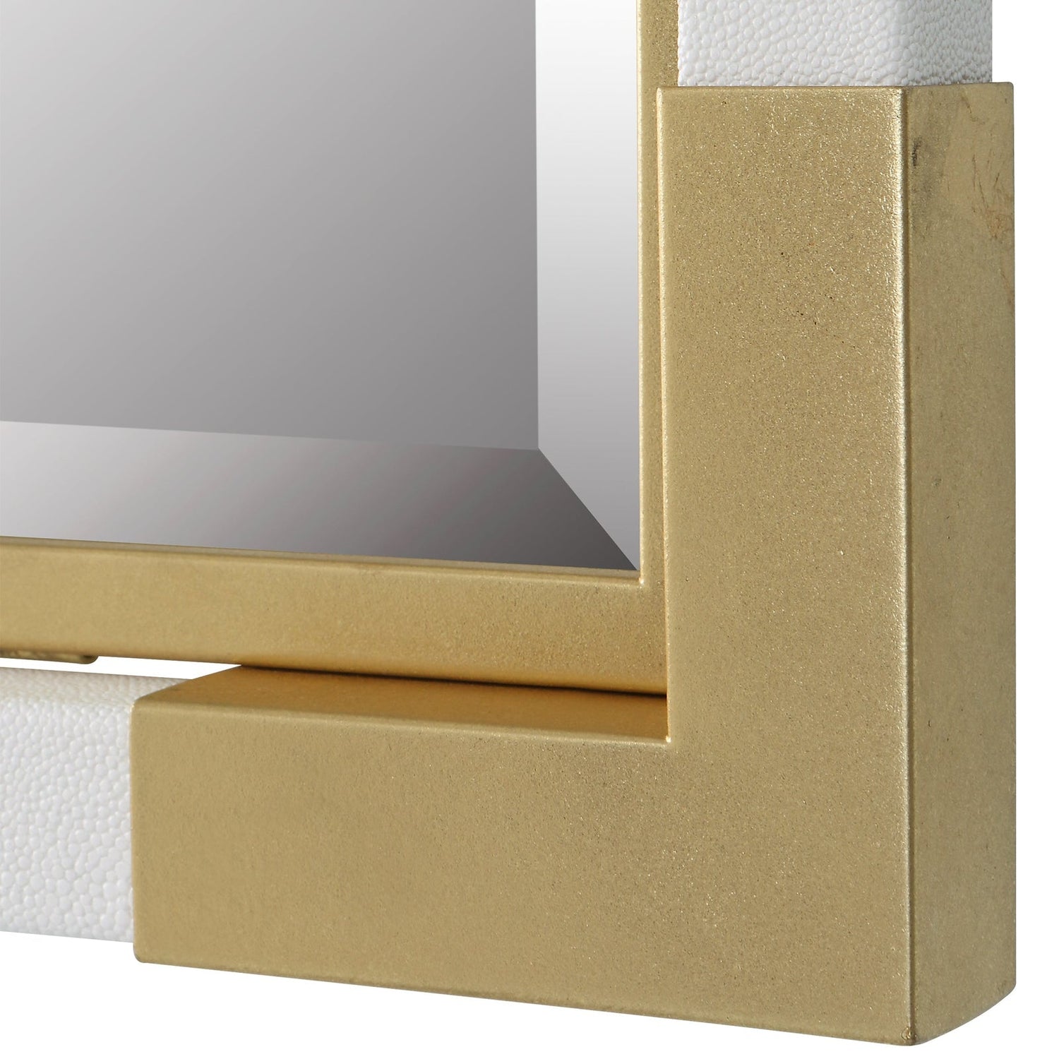 Uttermost Malik White & Gold Mirror - Home Elegance USA