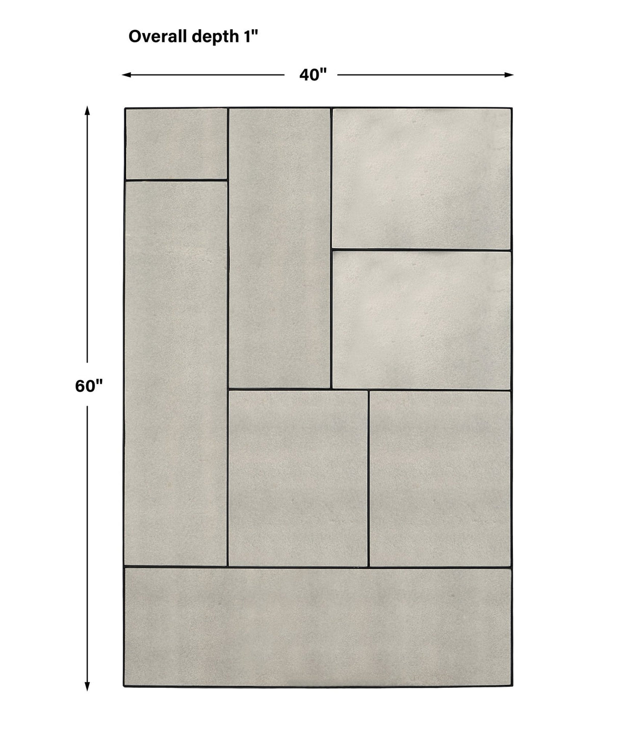 Uttermost Puzzle Piece Oversized Mirror - Home Elegance USA