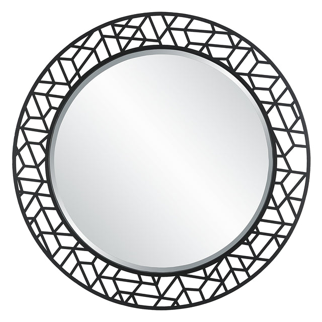 Uttermost Mosaic Metal Round Mirror - Home Elegance USA