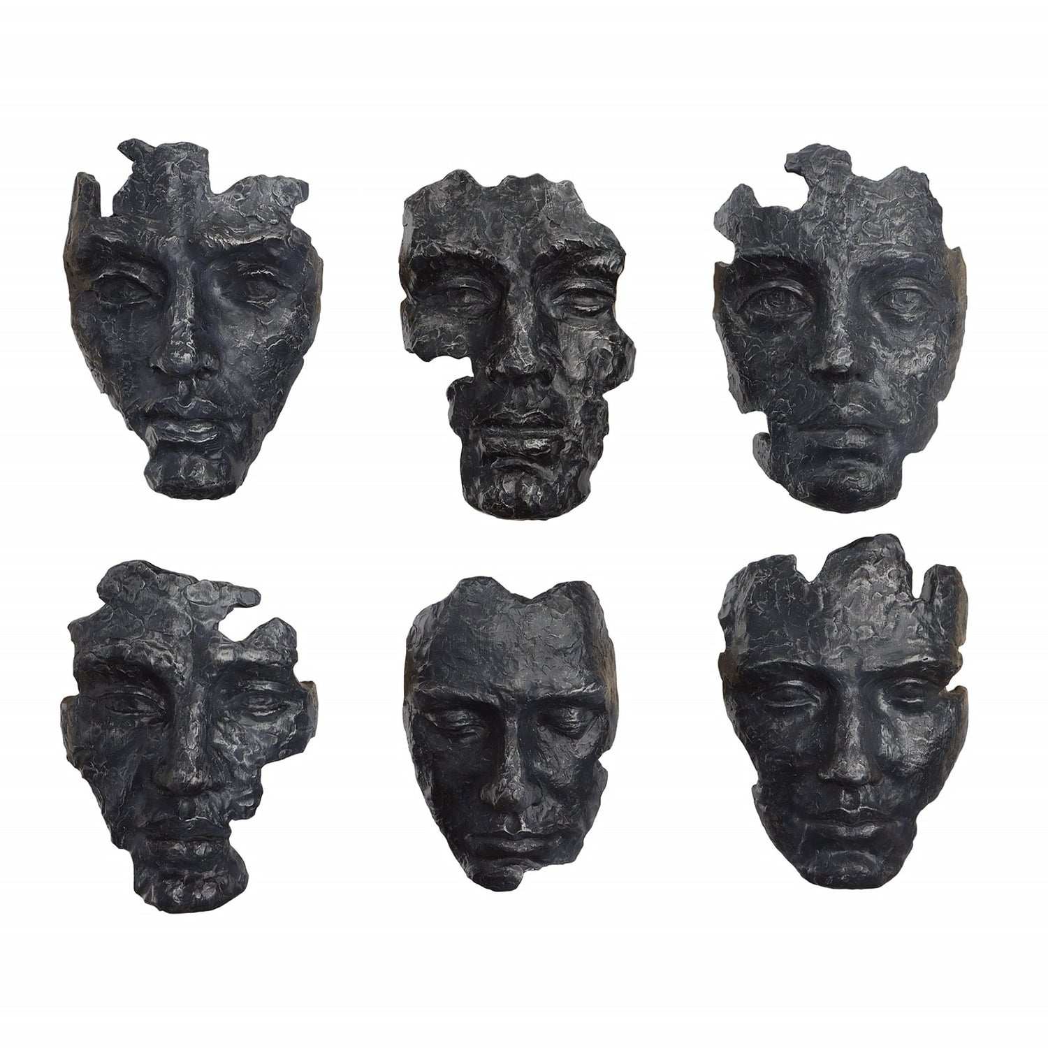 Uttermost Self-Portrait Metallic Wall Decor - Set Of 6 - Home Elegance USA