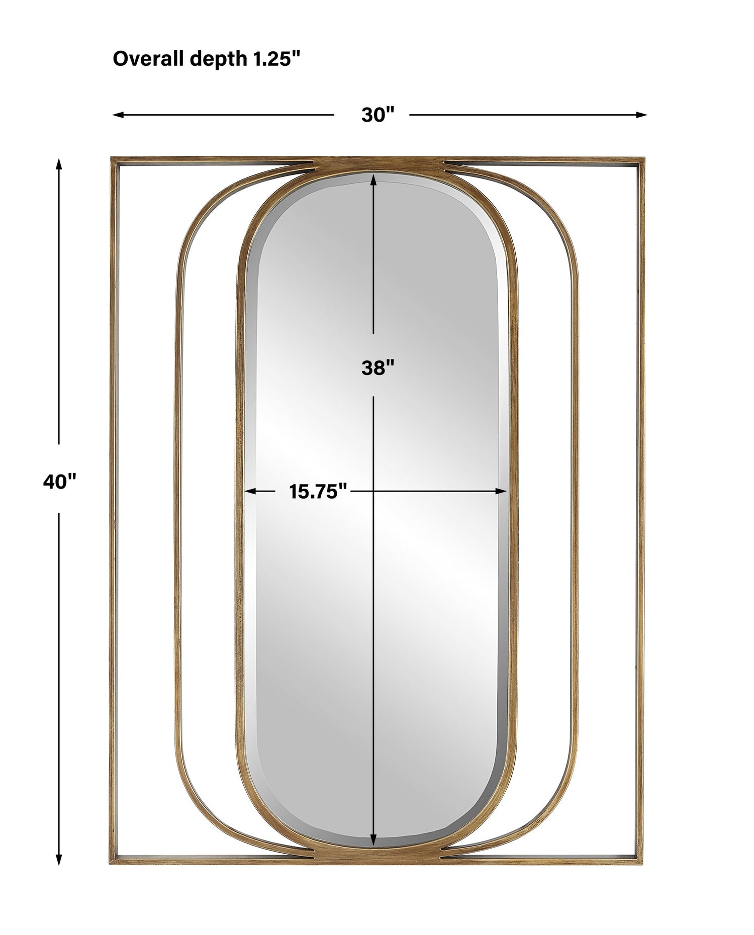 Uttermost Replicate Contemporary Oval Mirror - Home Elegance USA