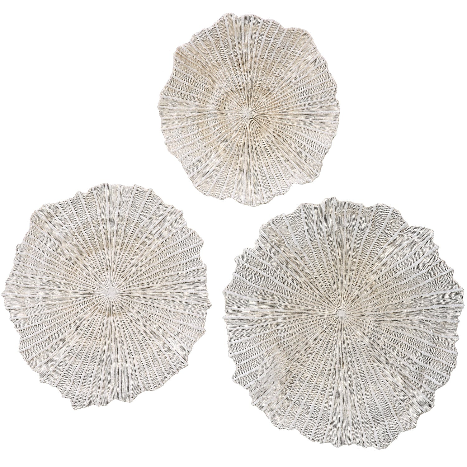 Uttermost Ocean Gems Coral Wall Decor - Set Of 3 - Home Elegance USA