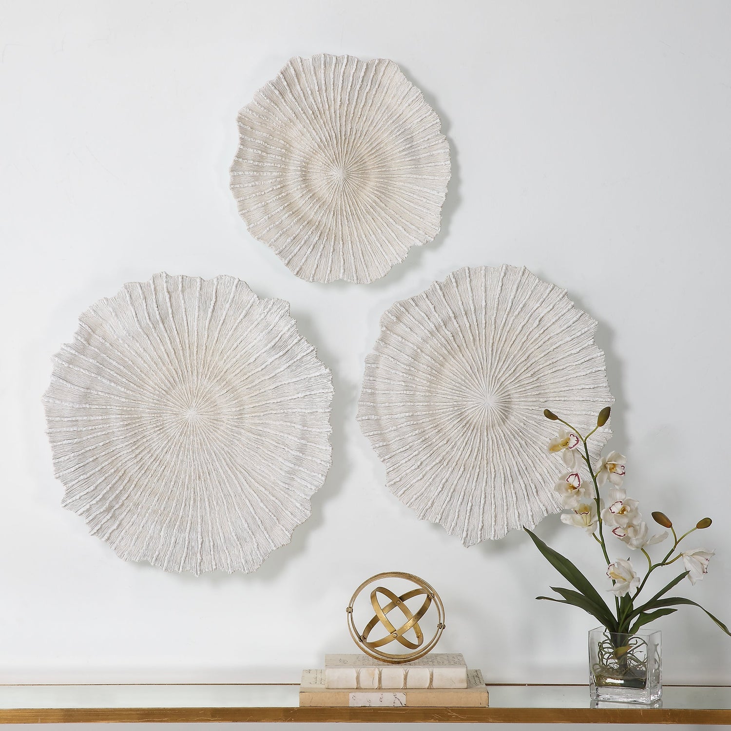 Uttermost Ocean Gems Coral Wall Decor - Set Of 3 - Home Elegance USA