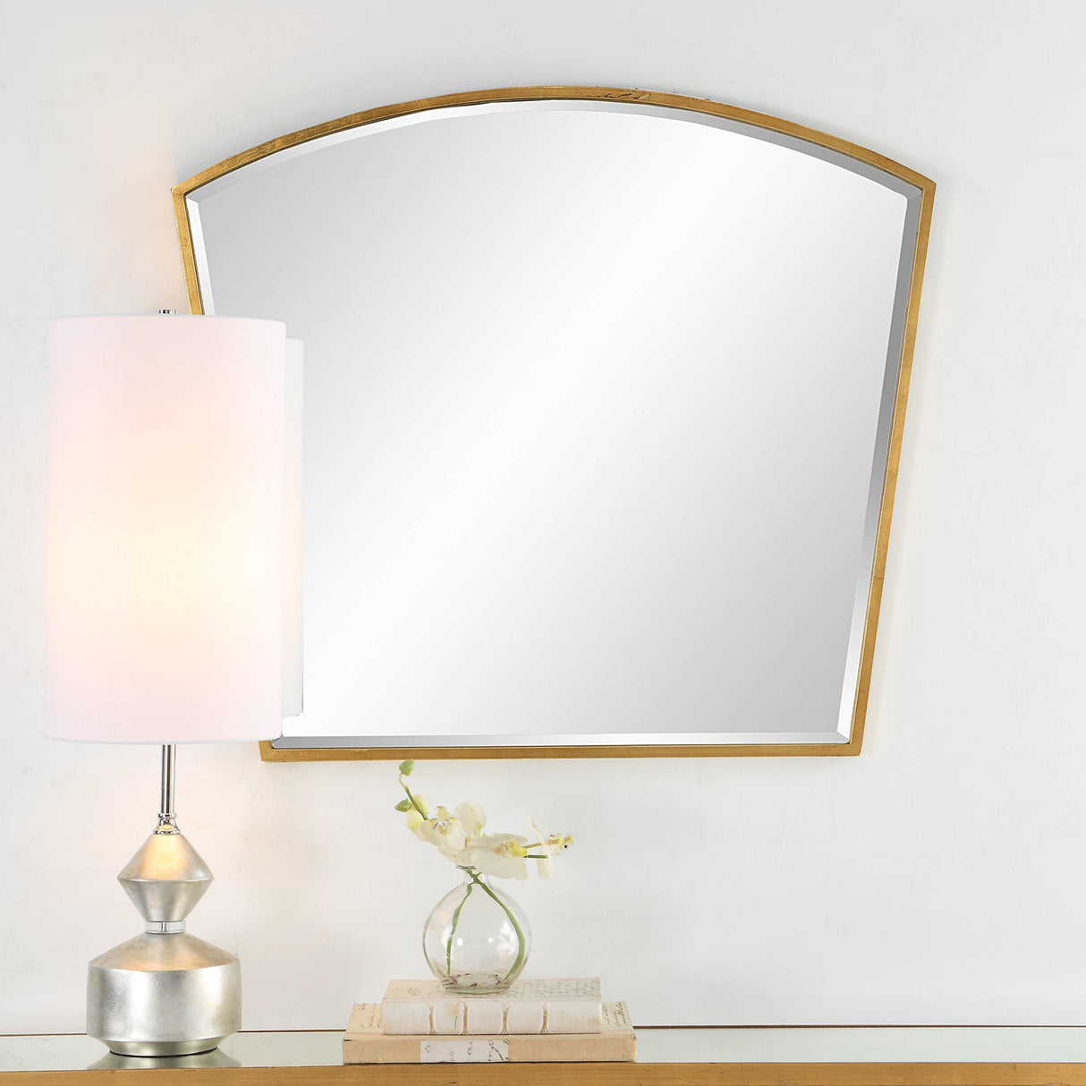 Boundary Gold Arch Mirror | Uttermost | Home Elegance USA