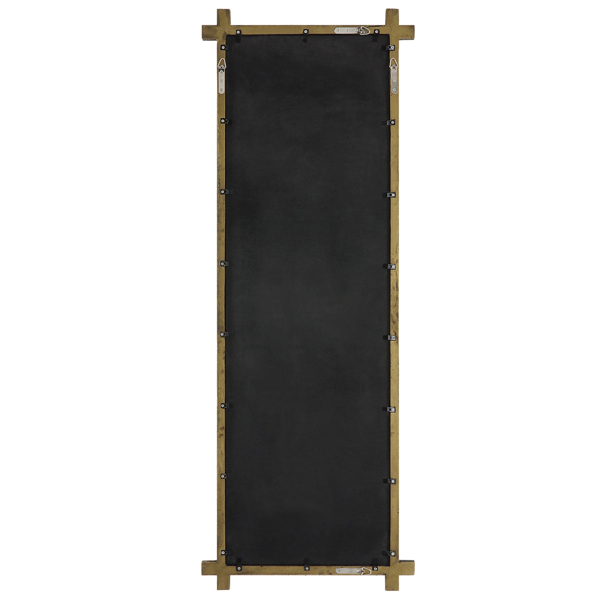 Abanu Ribbed Gold Dressing Mirror | Uttermost | Home Elegance USA