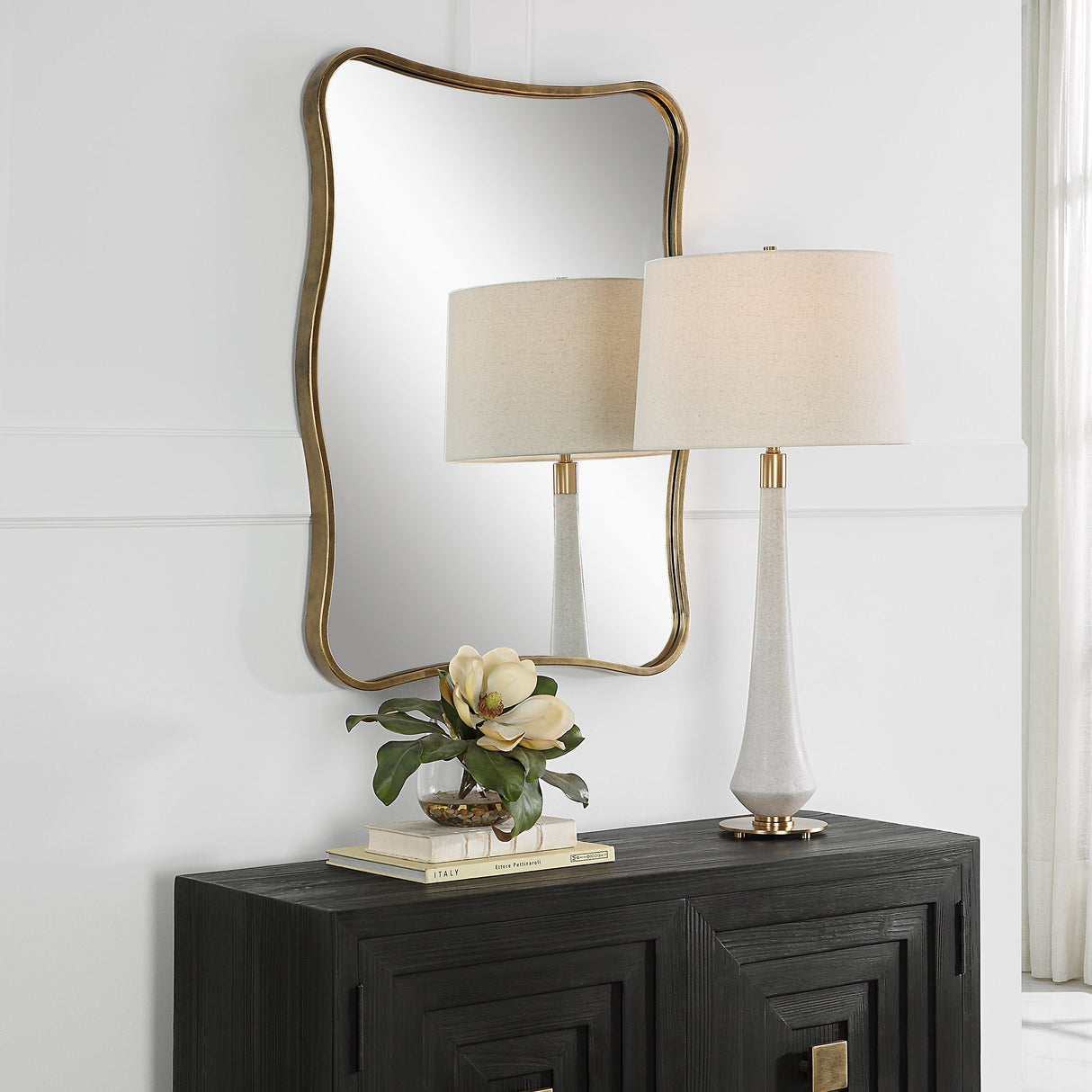 Uttermost Pavia Curvy Vanity Mirror - Home Elegance USA