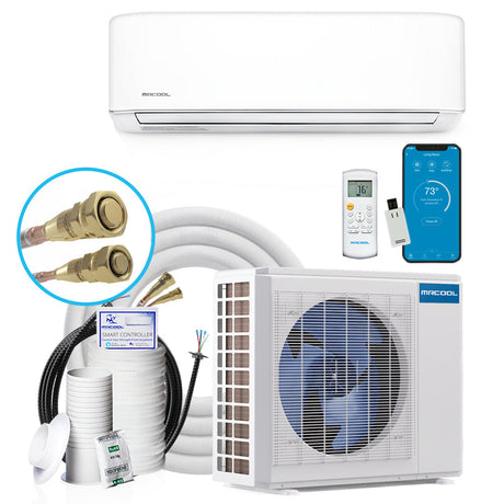 MRCOOL DIY 18K BTU Ductless Mini Split Heat Pump Complete System, Energy Star, 4th Gen, DIY-18-HP-WM-230C25 - Home Elegance USA