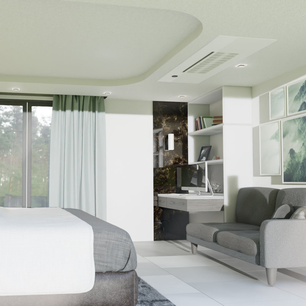 MRCOOL DIY Mini Split - 48,000 BTU 5 Zone Ceiling Cassette Ductless Air Conditioner and Heat Pump with 16 ft. Install Kit, DIY548HPC0909090912-16 - Home Elegance USA