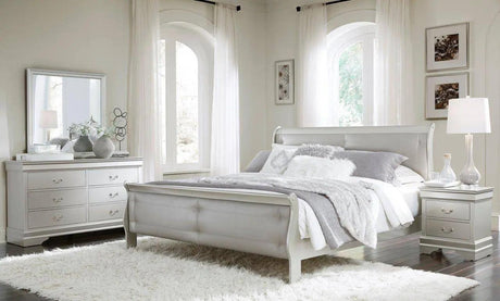 Marley Bedroom Set in Silver Finish by Global Furniture Global Furniture