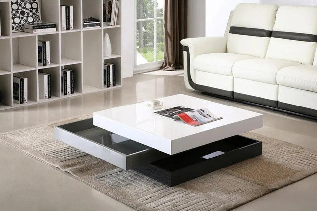 Cw01 Modern Rotary Coffee Table | J&M | Home Elegance USA