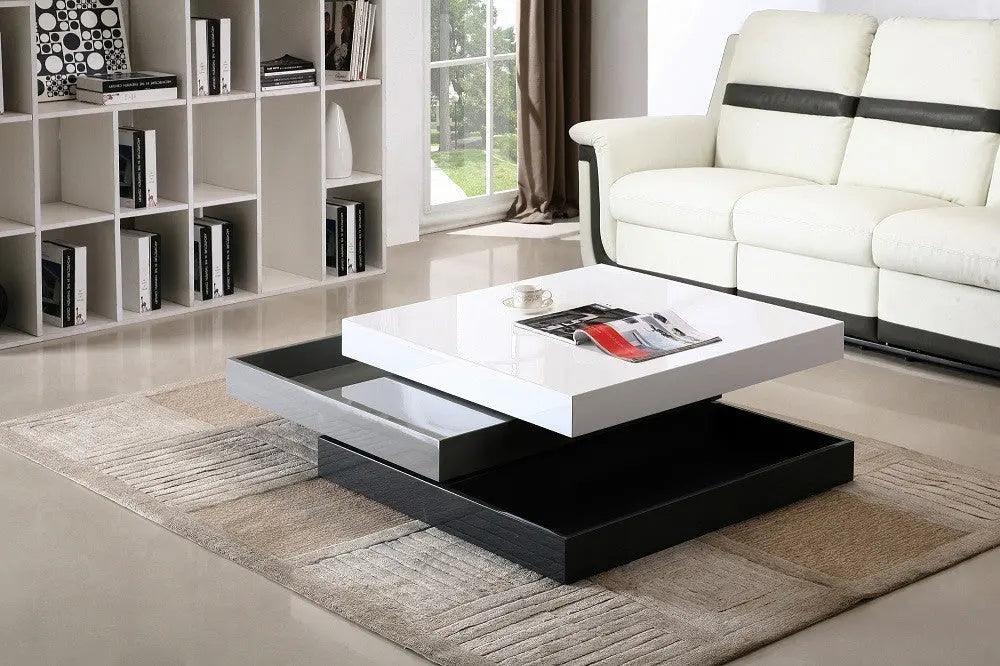 Cw01 Modern Rotary Coffee Table | J&M | Home Elegance USA