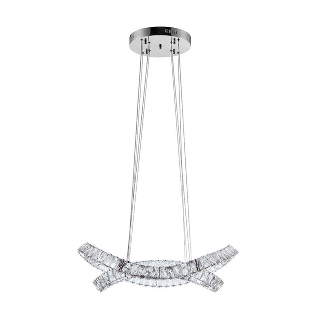 Monroe Crystal Chandelier // Chrome - Home Elegance USA