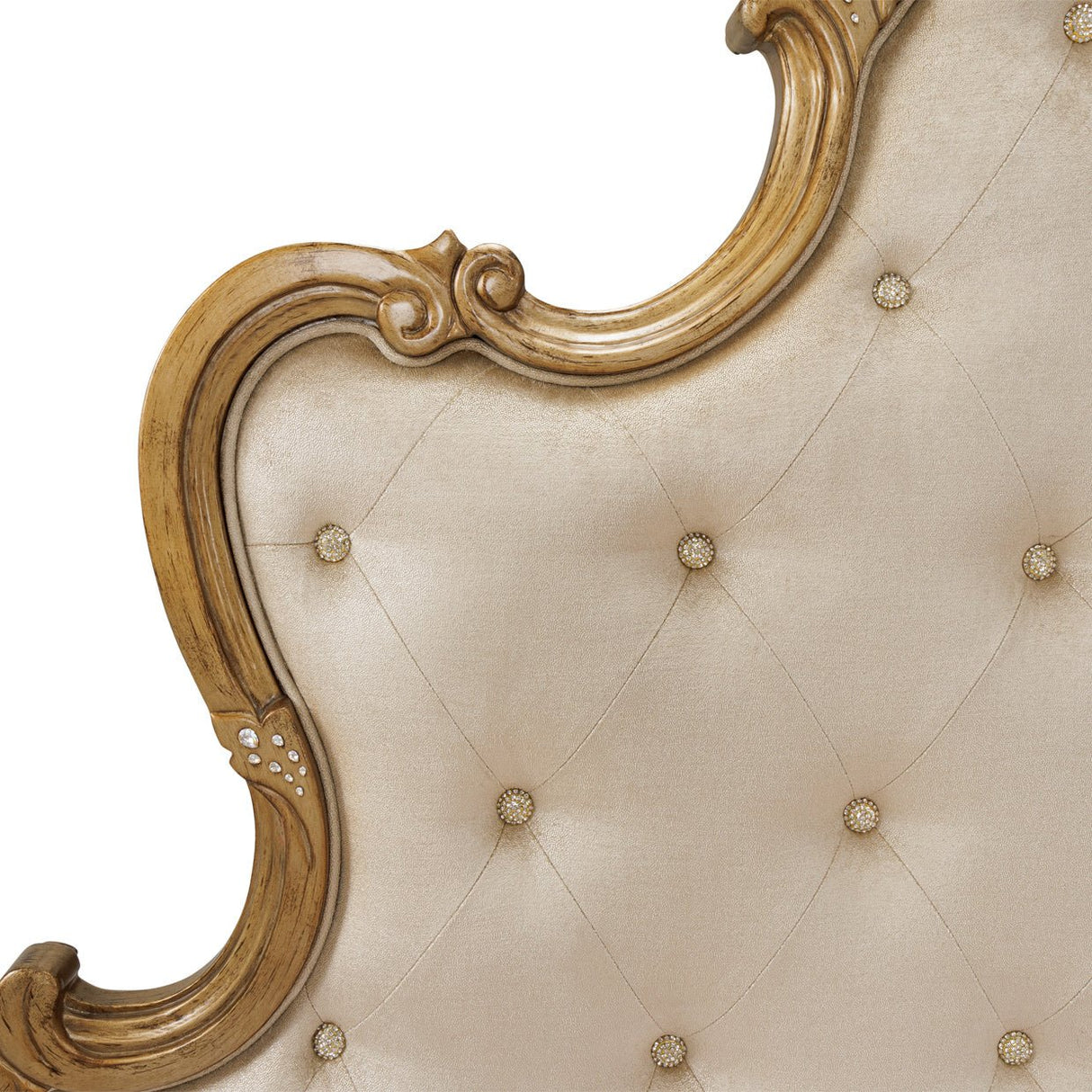 Michael Amini Platine De Royale Champagne Panel Bed - Home Elegance USA