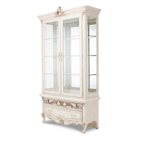 Michael Amini Platine De Royale Champagne Display Cabinet - Home Elegance USA