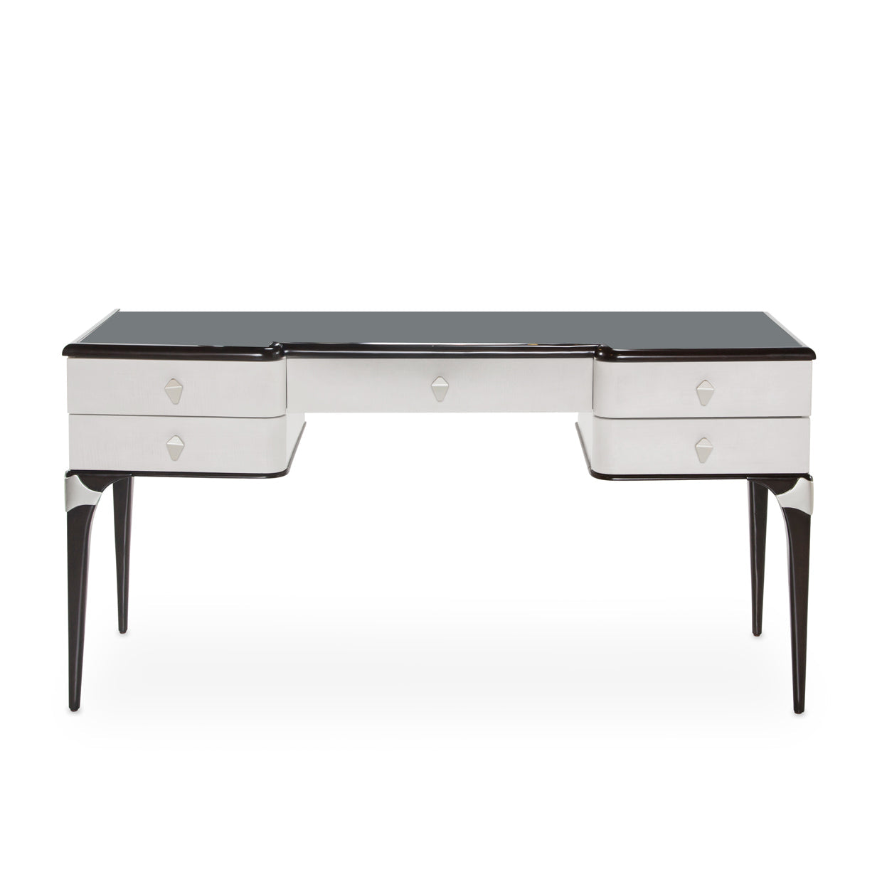Aico Furniture - Paris Chic 3 Piece Vanity Desk Set In Espresso - N9003058-409-3Set