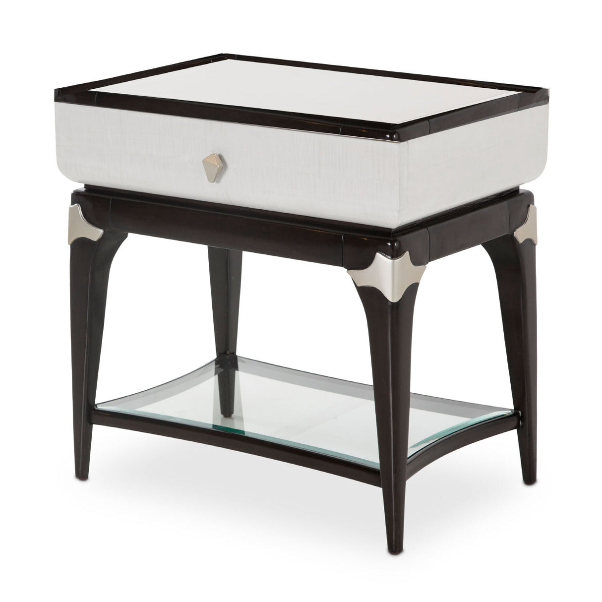 Aico Furniture - Paris Chic Rectangular End Table In Espresso - N9003222-409