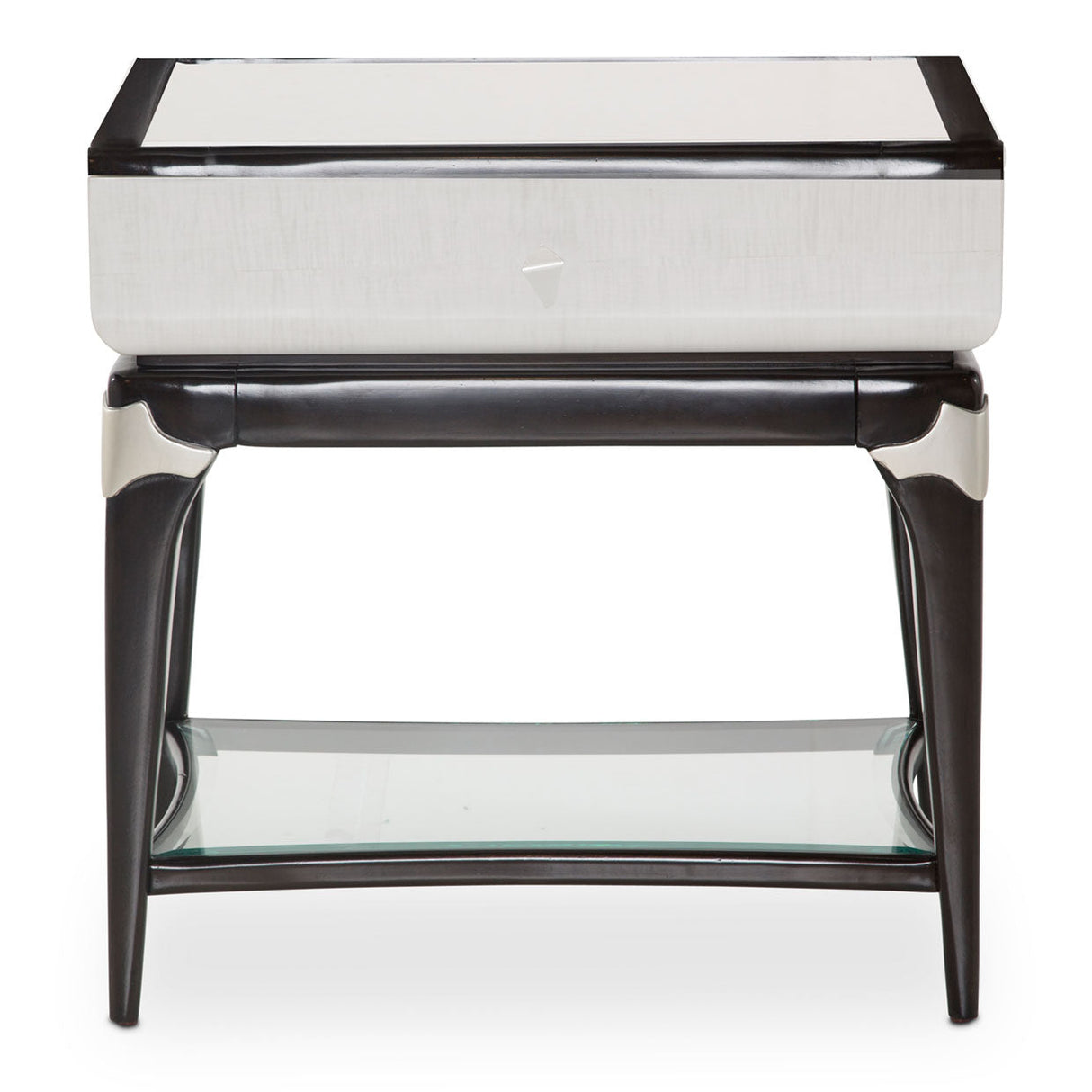 Aico Furniture - Paris Chic Rectangular End Table In Espresso - N9003222-409