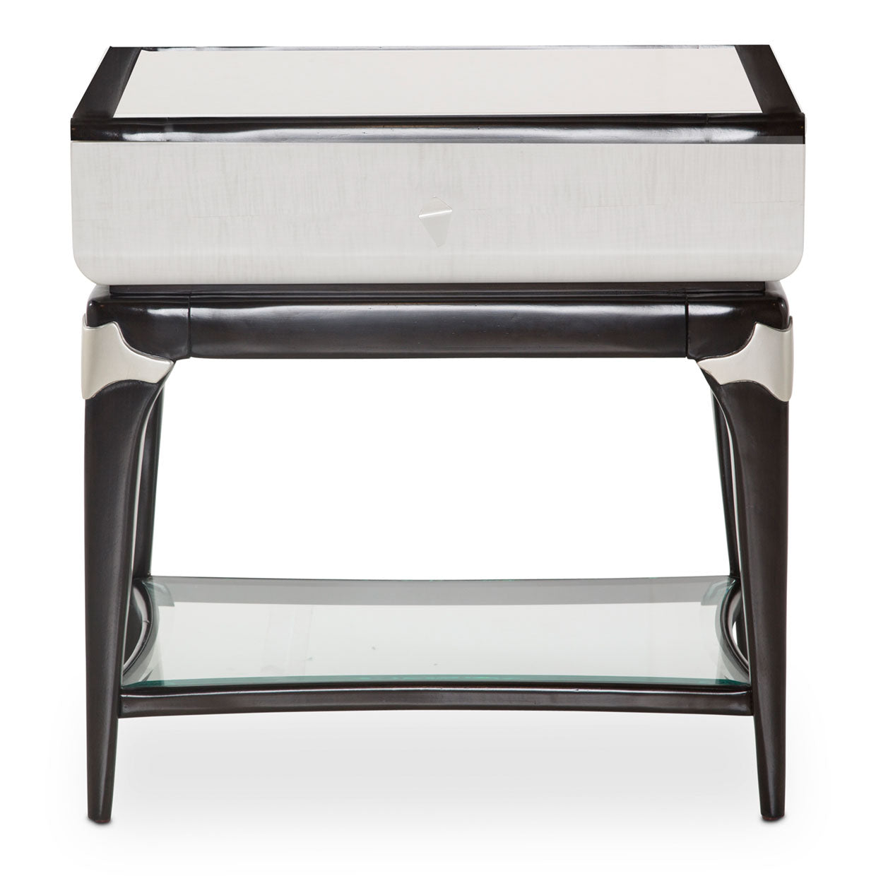 Aico Furniture - Paris Chic Rectangular End Table In Espresso - N9003222-409