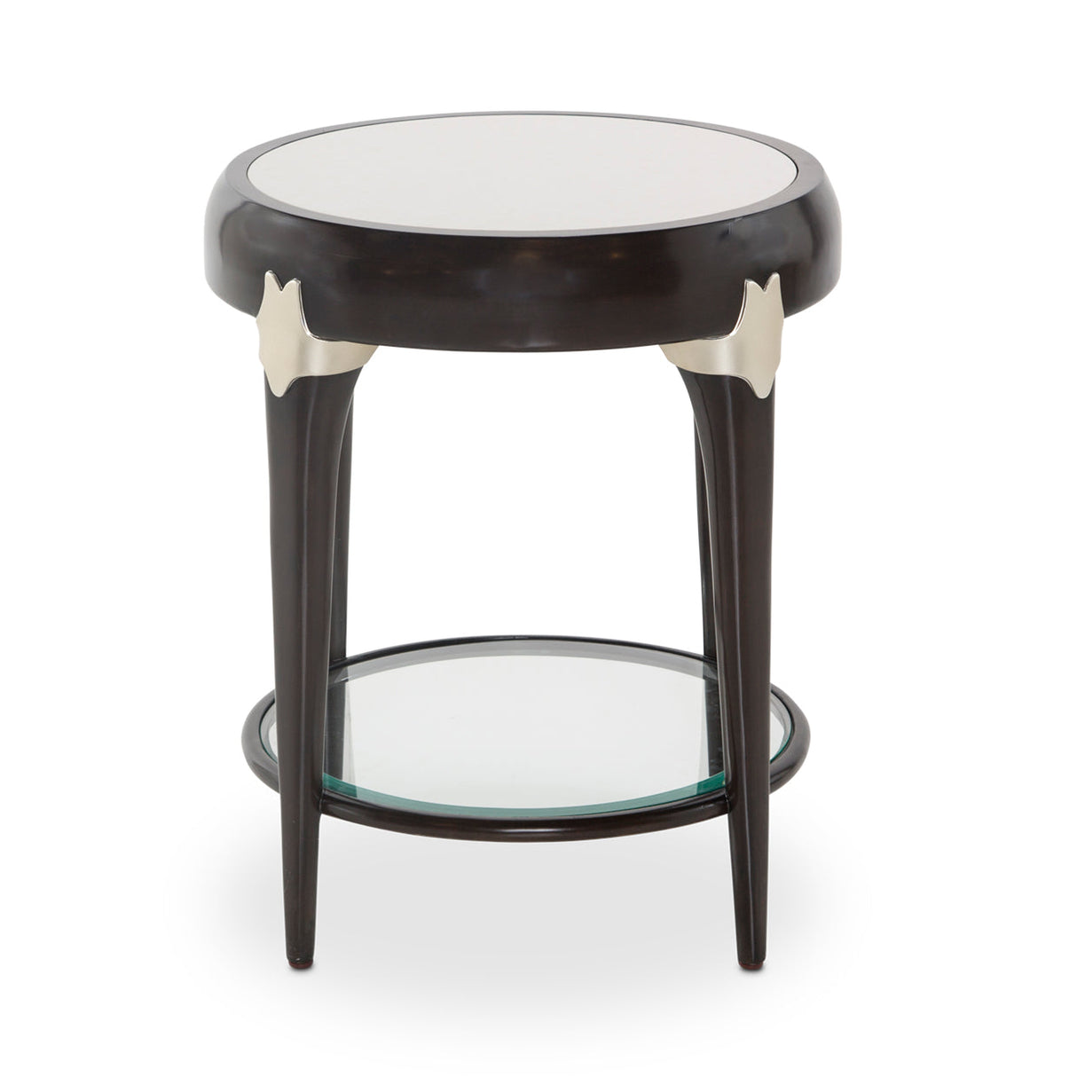 Aico Furniture - Paris Chic Round Accent Table In Espresso - N9003224-409