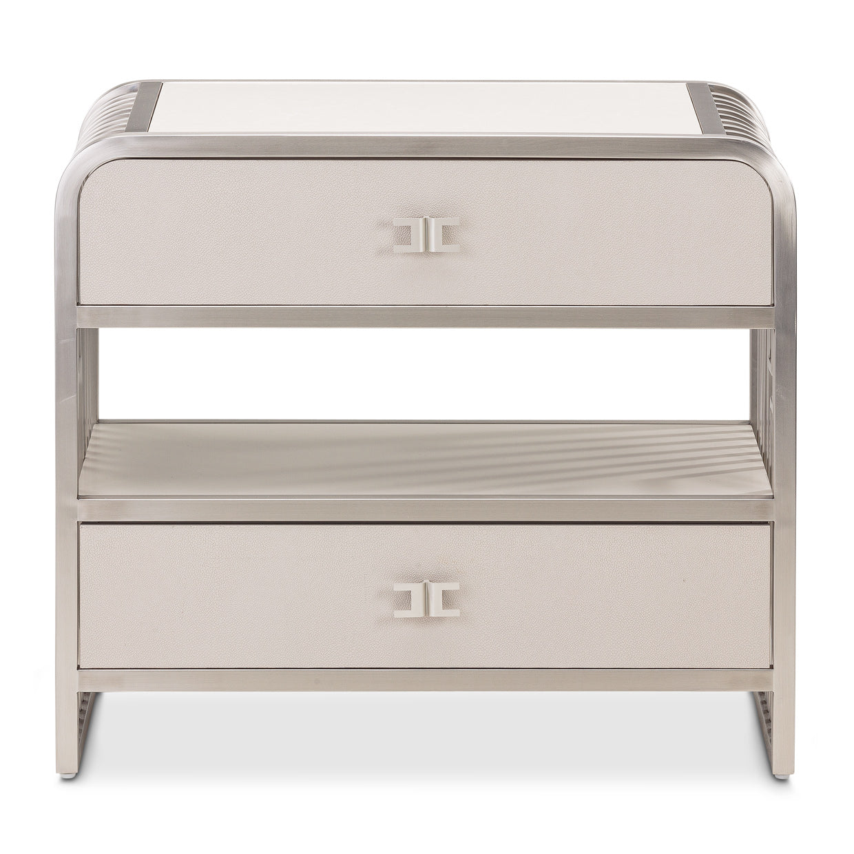 Aico Furniture - Roxbury Park Accent Cabinet Nightstand In Slate - N9006042-13