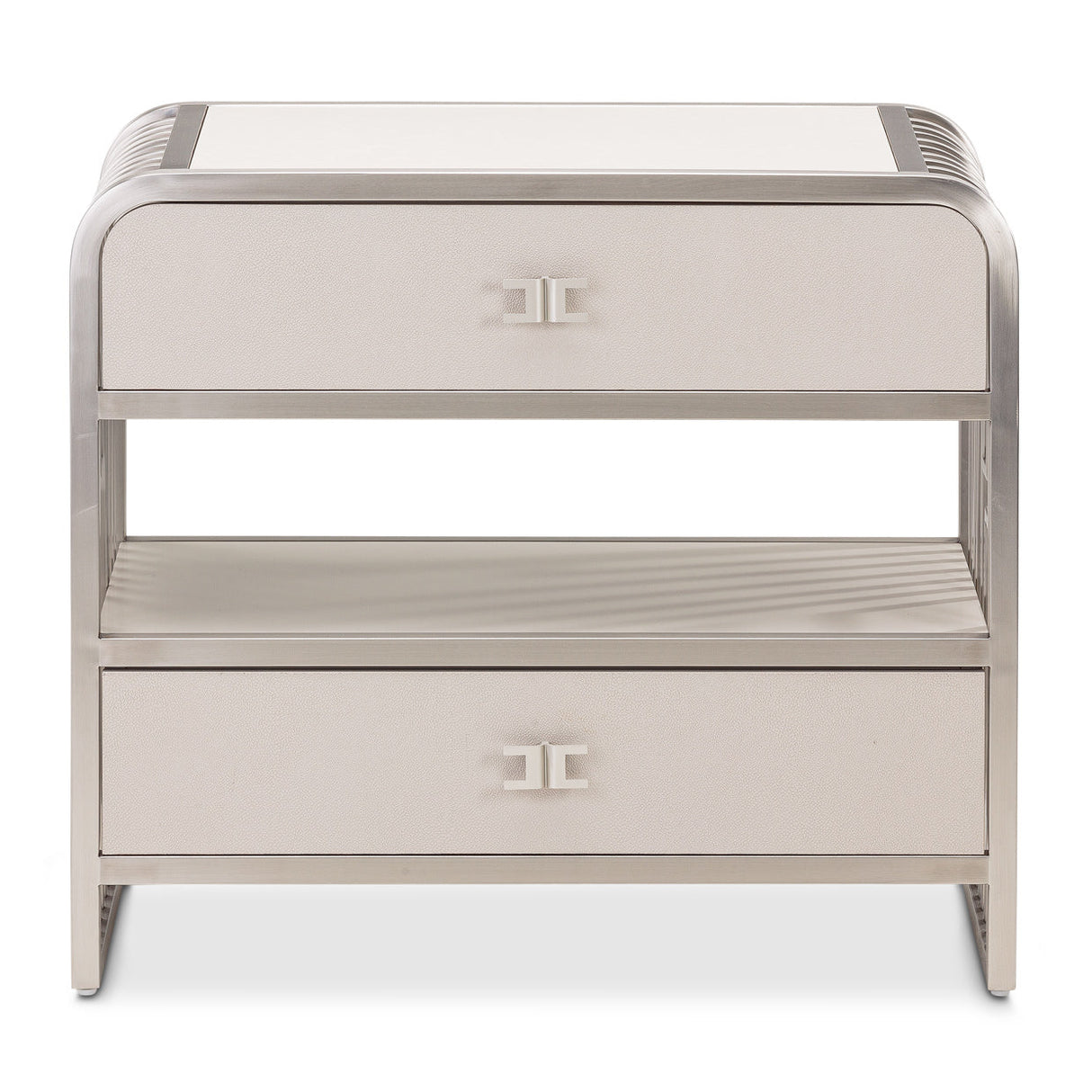 Aico Furniture - Roxbury Park 6 Piece Queen Dual-Panel Bedroom Set In Slate - N9006000Qndp4-220-6Set