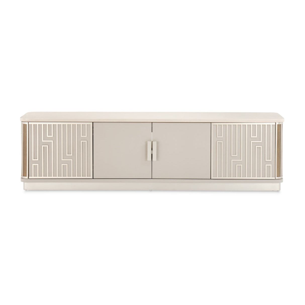Aico Furniture - Roxbury Park Media Cabinet In Slate - N9006081-220