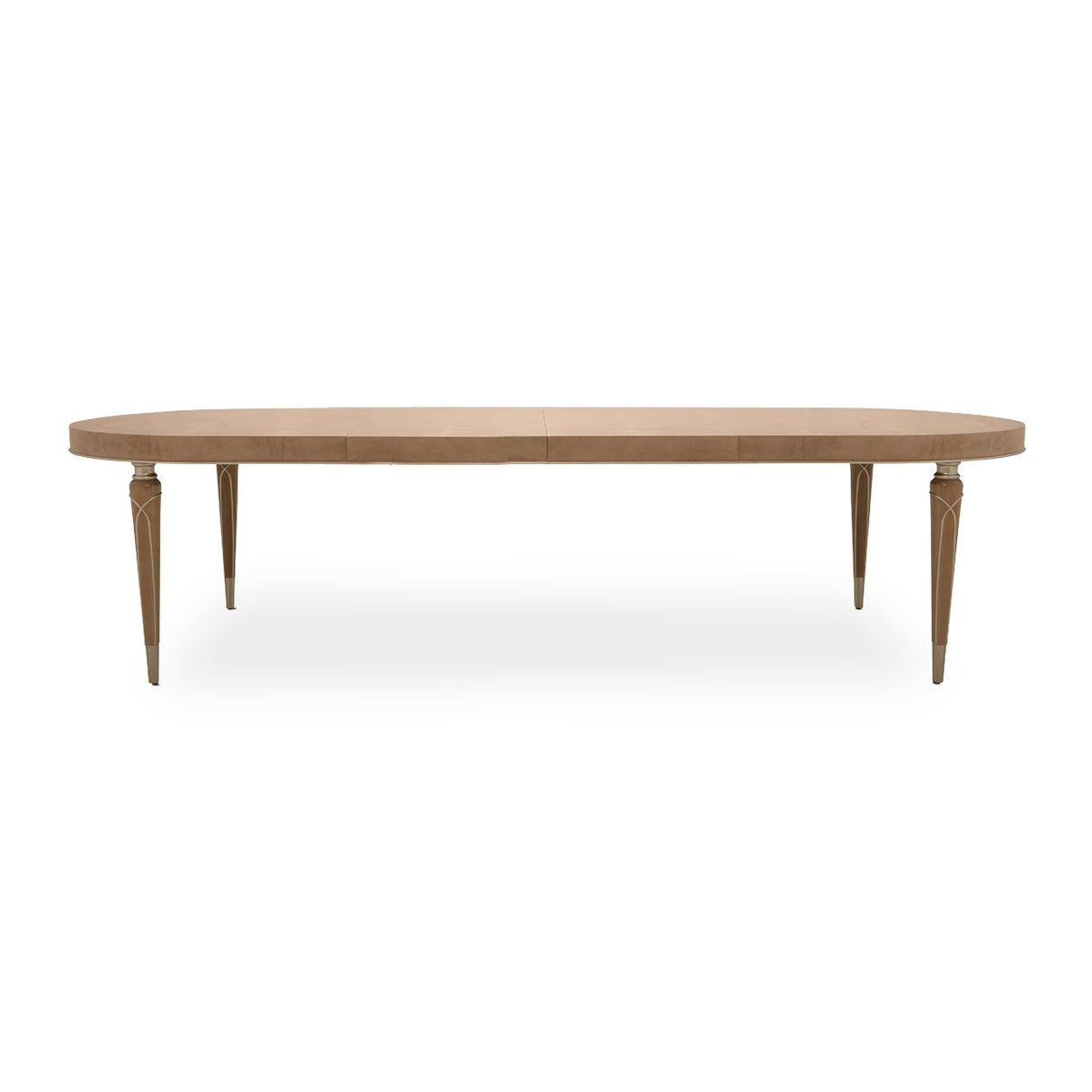 Aico Furniture - Villa Cherie Caramel 4 Leg Oval Dining Table In Chardonnay - N9008000-134
