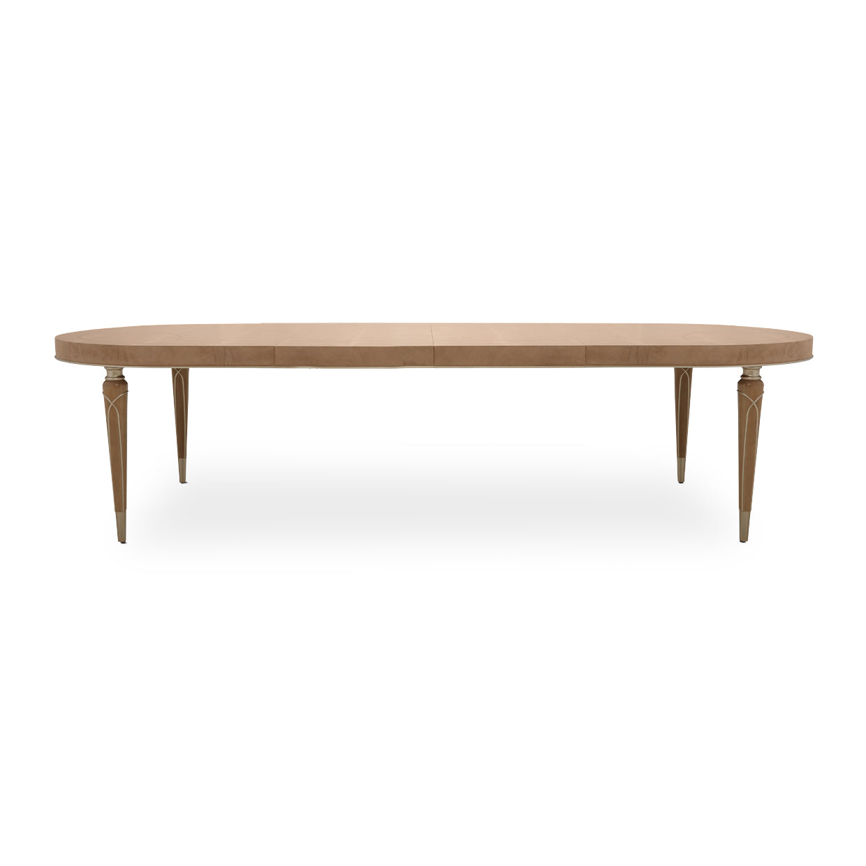 Aico Furniture - Villa Cherie Caramel 4 Leg Oval Dining Table In Chardonnay - N9008000-134