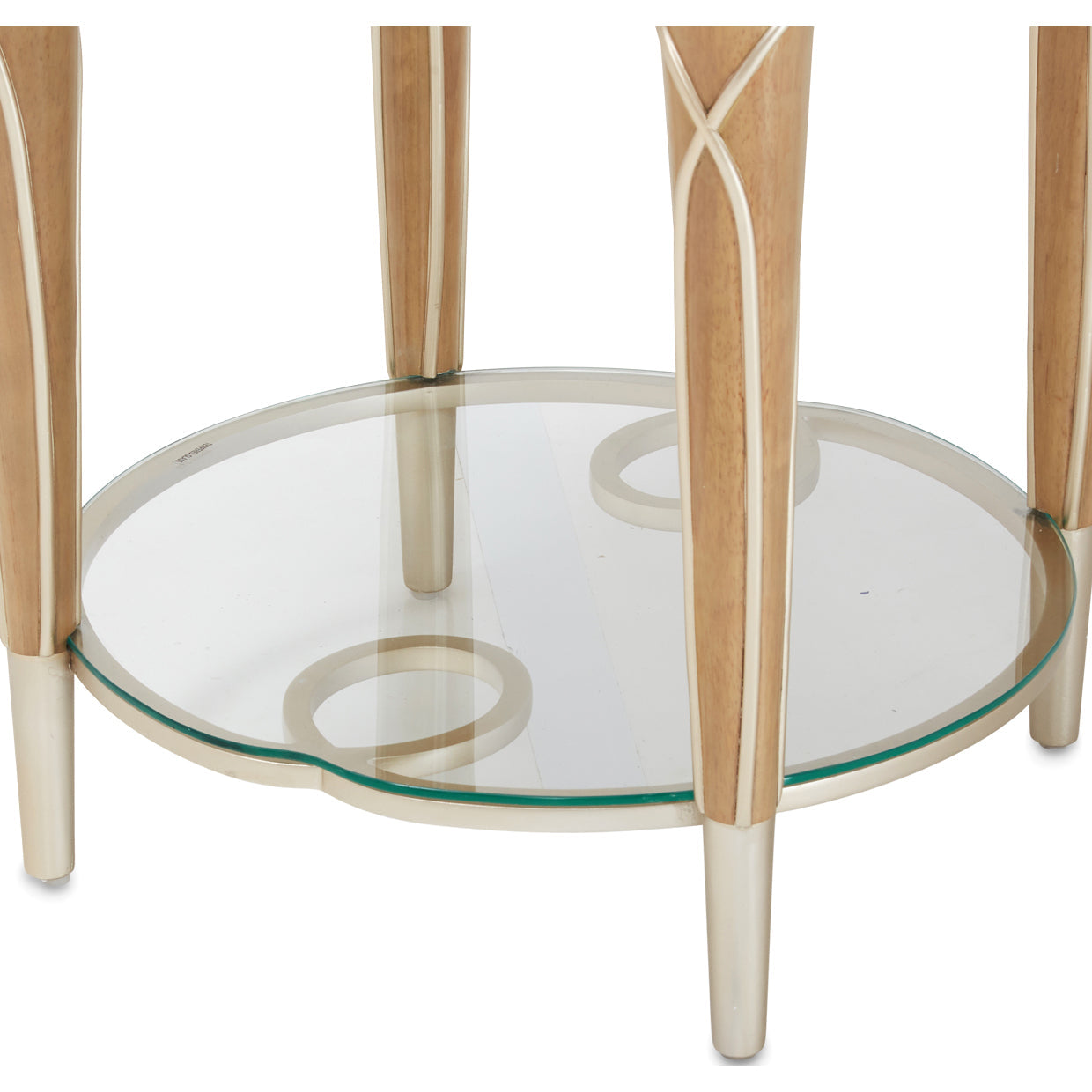 Aico Furniture - Villa Cherie Caramel End Table In Chardonnay - N9008202-134